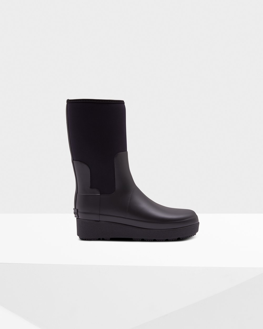Botas Creeper Hunter Feminina Pretas - Refined Slim Fit Neoprene Short - 94EVUYQTR